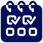 Calendar with tasks and checkmarks